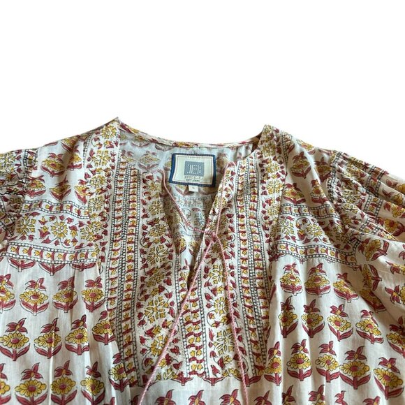 Bell by Alicia Bell Midi Dress Boho Silk Flowy Star Moon Tassels Size Small NWOT - Picture 2 of 15